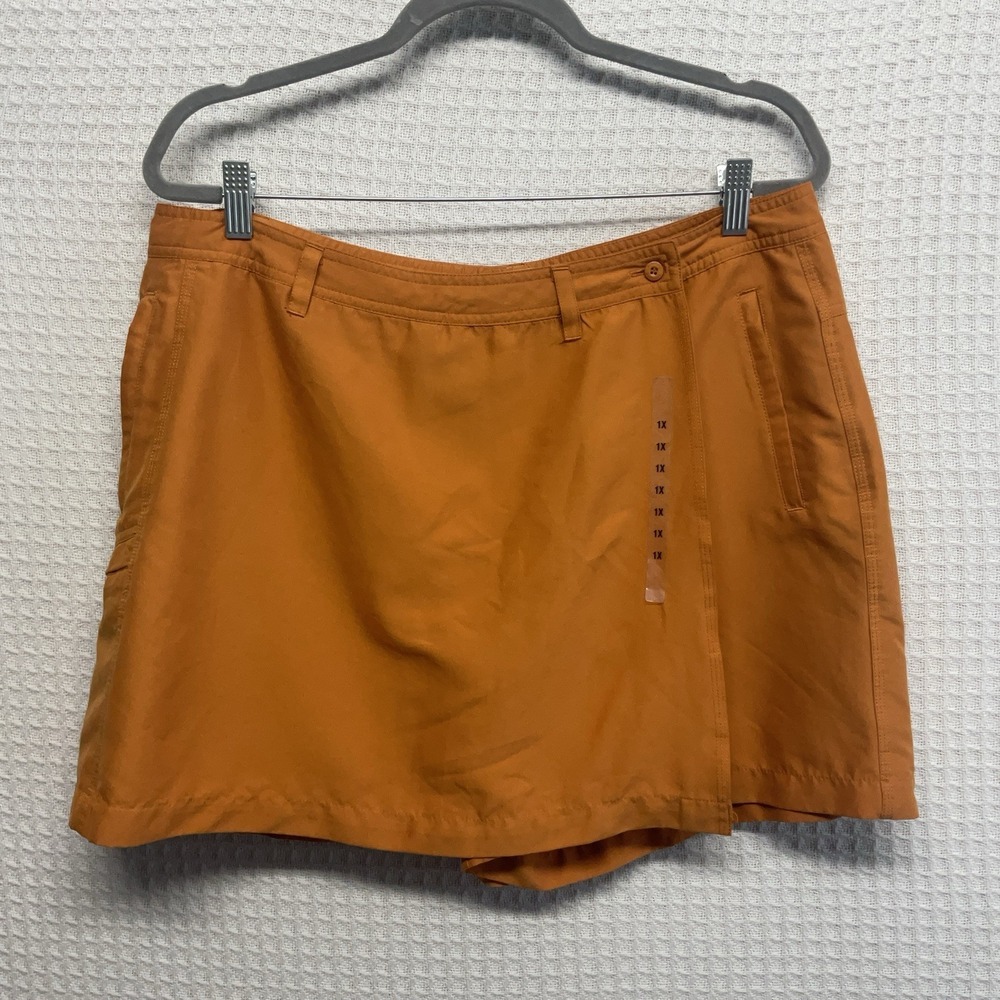 Aventura Clothing Skort Womens 14 Orange Wrap Lightweight Outdoors Hiking 1X - Picture 3 of 9